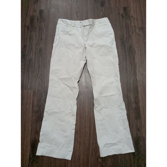 Talbots Signature Pants Womens Size 6 Petite Straight Tan Beige Chinos Trousers - Picture 1 of 14